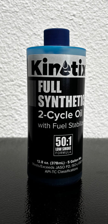 FULL SYNTHETIC 2-CYCLE OIL W/ FUEL STABILIZER 12.8 OZ 5 GAL MIX