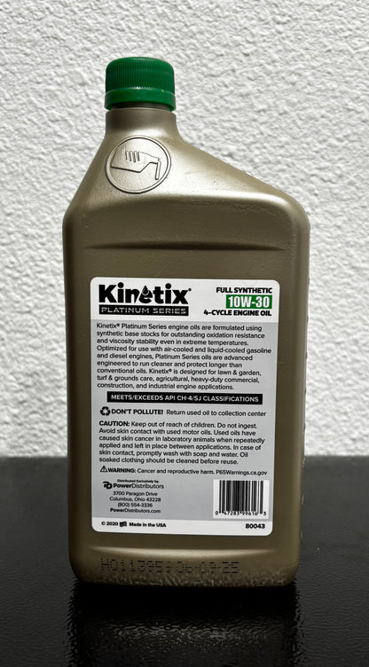 FULL SYN 10W30 4-CYCLE ENGINE OIL QUART