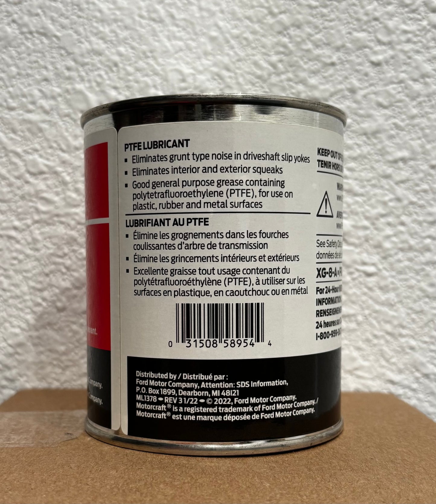 PTFE LUBRICANT TEFLON CAN