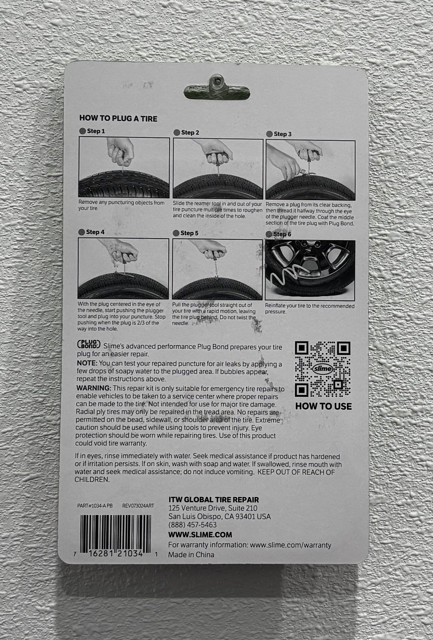 TIRE PLUG KIT W/ HANDLE